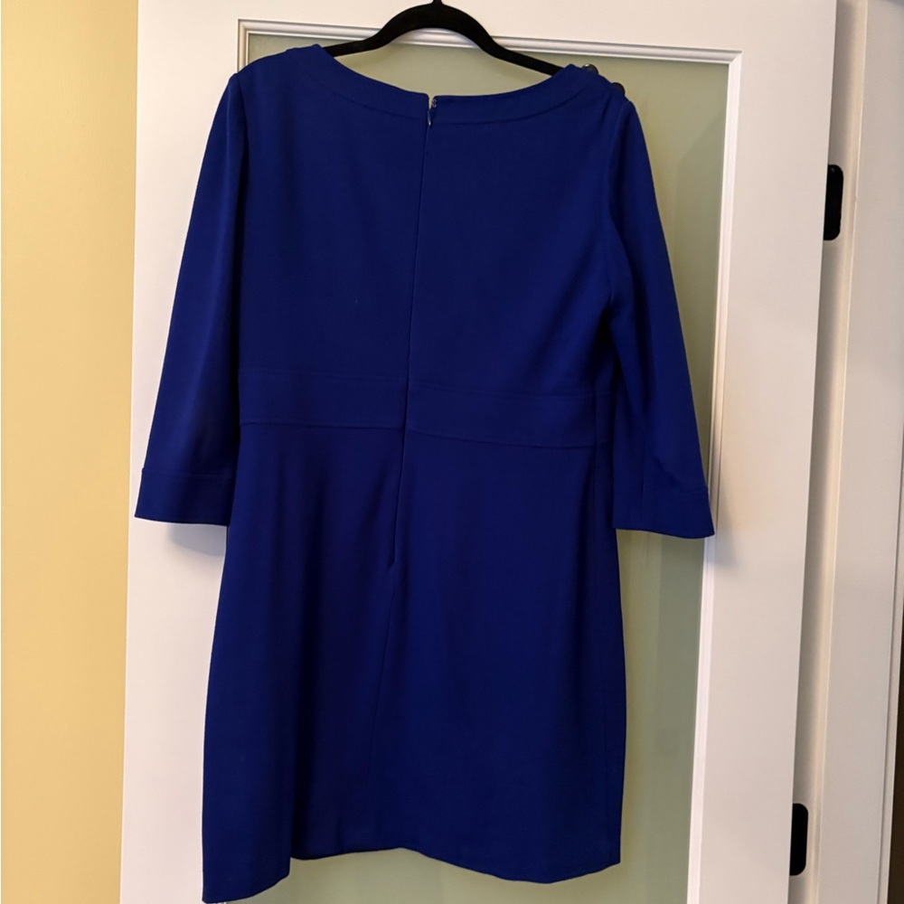 3 X $22, Tahari ASL Cobalt Blue Long Sleeve Dress
